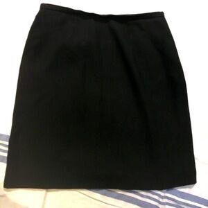 Hillard & Hanson black short office pencil skirt